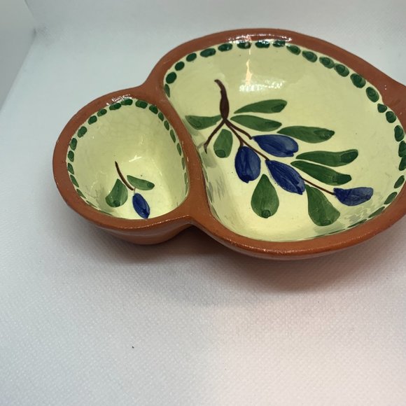 Vintage Olive Dish Handpainted in Portugal ‘58 - Picture 3 of 6